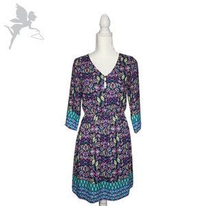 EVERLY Floral Frock Boho Midi Dress